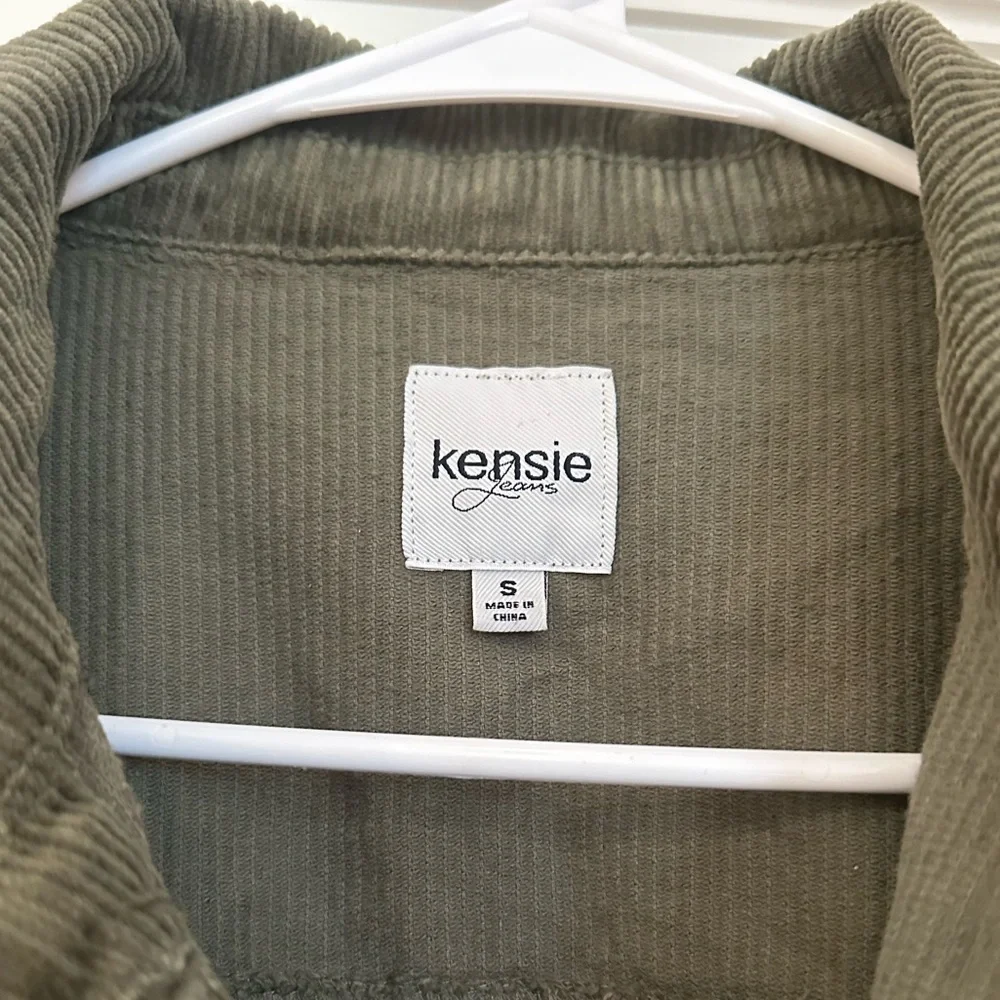 Kensie Olive Corduroy Jacket - Picture 2 of 4